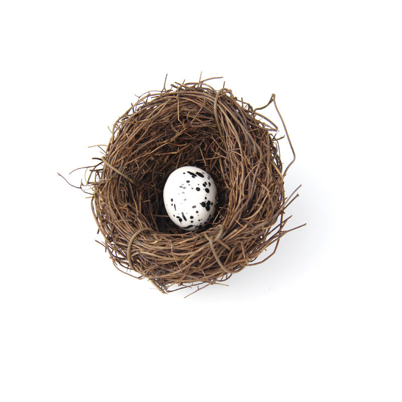 Artificial Bird's Straw Nest DIY Decor