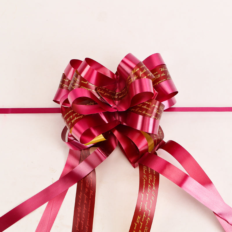 10pcs Pull String Ribbon Gift Bows