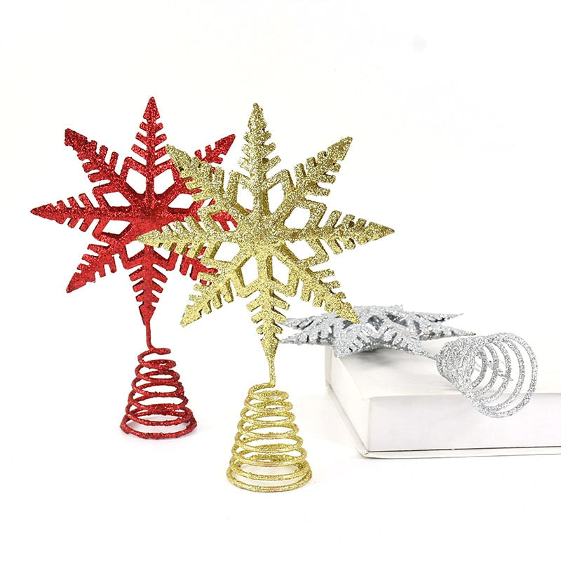 23cm Snowflake Christmas Tree Topper Ornament