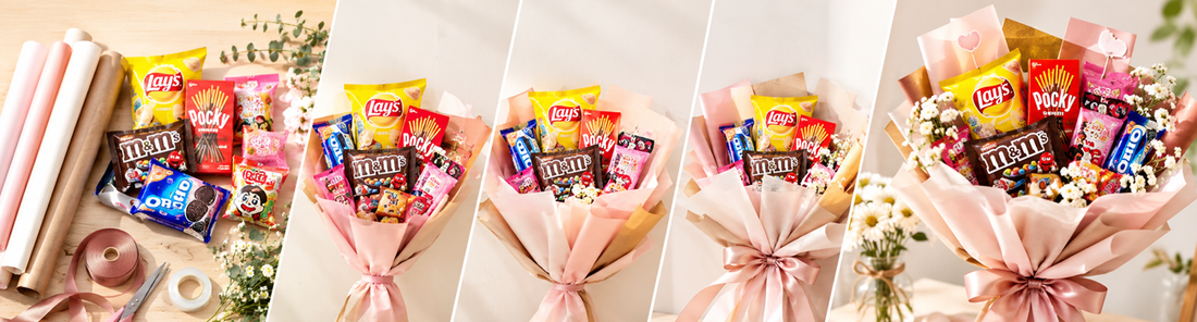 A Step-by-Step Guide: How to Wrap the Perfect Snack Bouquet