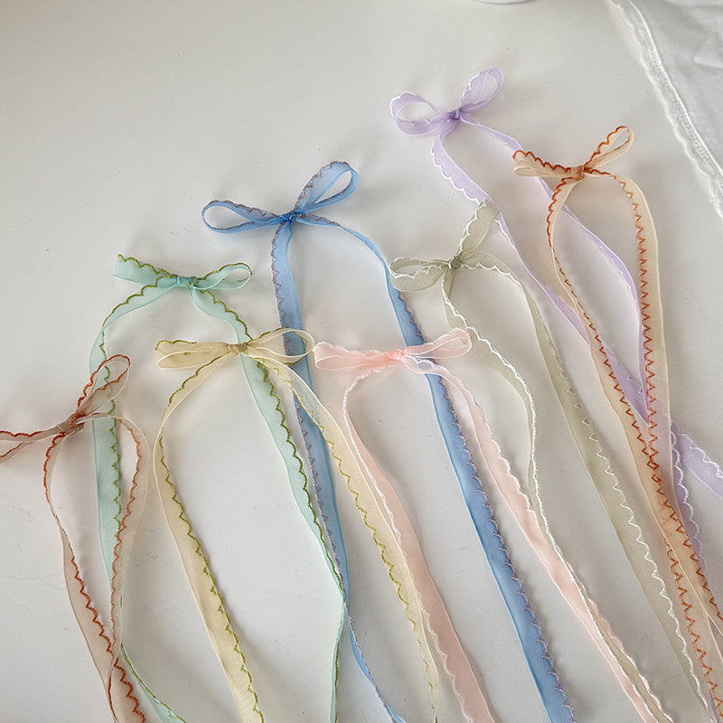 Wave-edge Sheer Ribbon (1cmx10Yd)