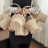 Load image into Gallery viewer, Handheld Wicker Basket for Floral Arrangement