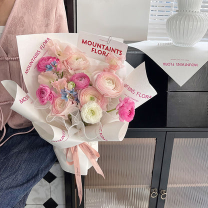 Custom Flower Wrapping Paper Pack 100 (30x45cm)