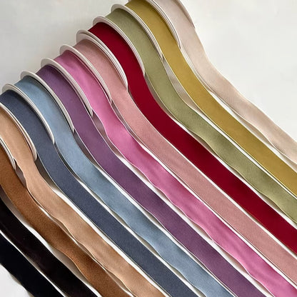 Solid Color Florist Cotton Ribbon (2.5cmx10Yd)