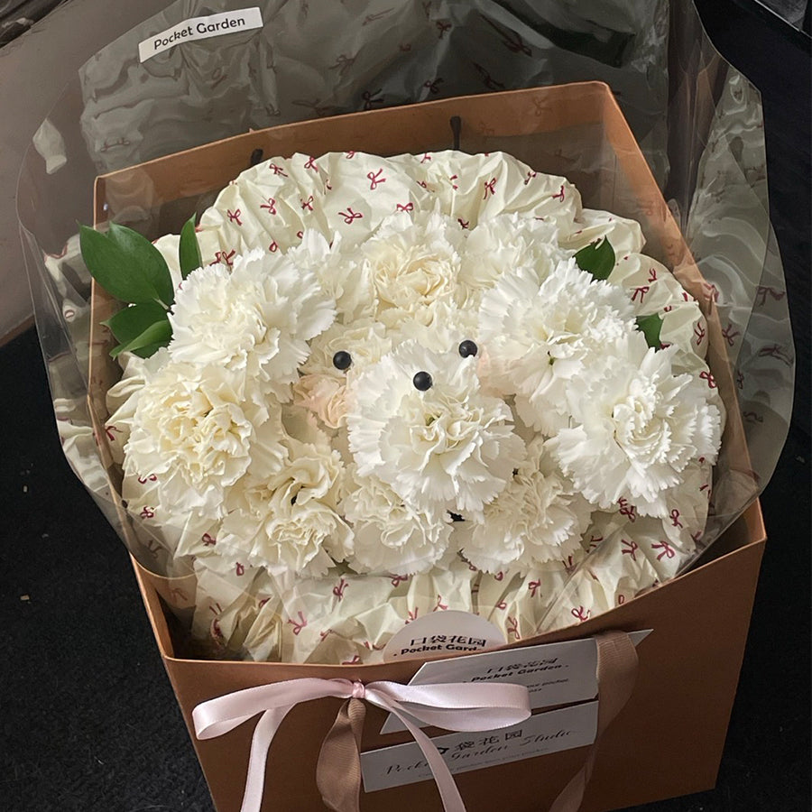 20ps Bow Printed Flower Tissue Paper (50x70cm)