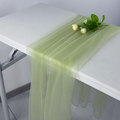 Green Tulle Mesh Fabric for Weddings Events