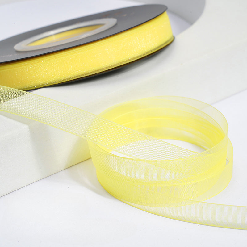 Solid Color Sheer Organza Ribbon (10mmx50Yd)