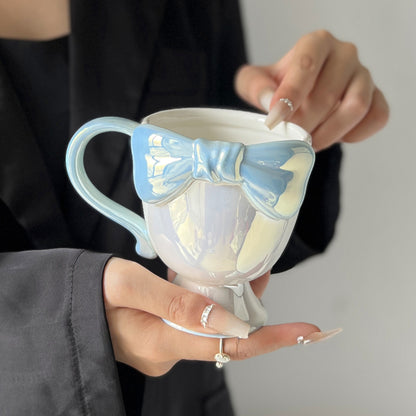 Cute Bowknot Ceramic Coffee Mug