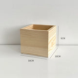 Load image into Gallery viewer, Natural Pine Wooden Square Flower Box