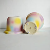 Load image into Gallery viewer, Pastel Watercolor Terracotta Planter