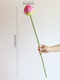 Load image into Gallery viewer, Artificial Pink Lotus Flower Stem