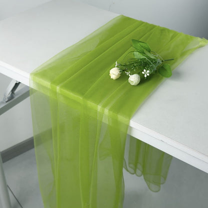 Green Tulle Mesh Fabric for Weddings Events