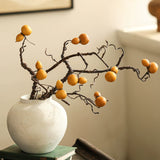 Load image into Gallery viewer, 23" Artificial Gourd Branch Golden Fruit Spray