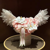 Load image into Gallery viewer, Kinetic White Angel Wings for Floral Arrangements