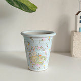Load image into Gallery viewer, Whimsical Bunny &amp; Duckling Ceramic Planter