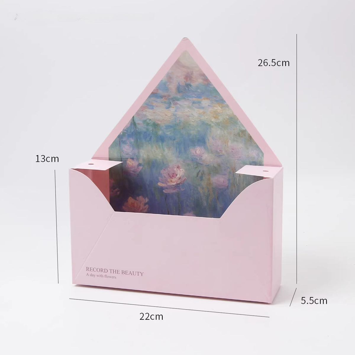 Coffret cadeau pour bouquet en forme d'enveloppe, 10 pièces