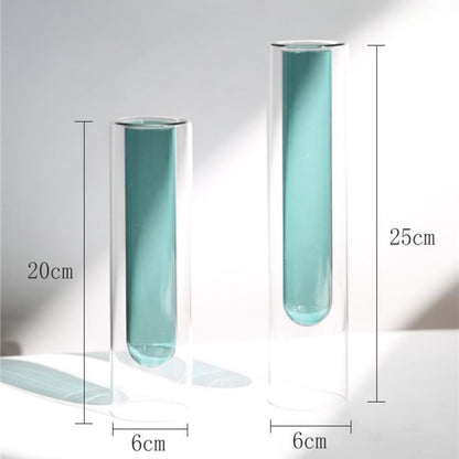 Modern Cylindrical Test Tube Glass Vase