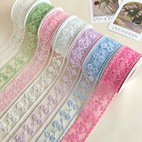 Load image into Gallery viewer, Floral Lace Florist Ribbon (38mmx8Yd)