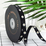 Load image into Gallery viewer, Daisy Printed Silk Ribbon (1cmx45Yd)