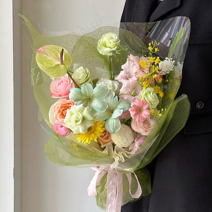 20pcs Leaf Shaped Bouquet Cellophane Wrap