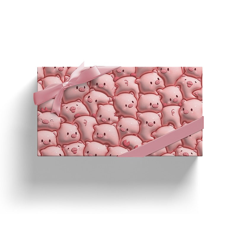 Pink Pig Gift Wrapping Paper (50x70cm) Pack 2