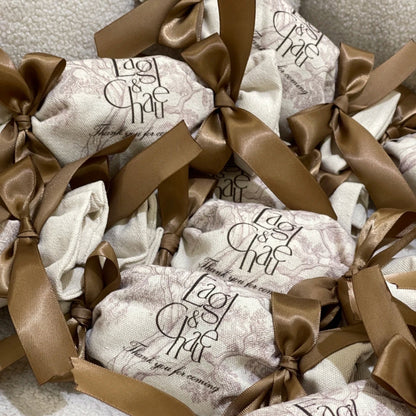 50 sacs cadeaux personnalisés en toile écologique