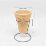 Load image into Gallery viewer, Concrete Ice Cream Cone Planter with Stand