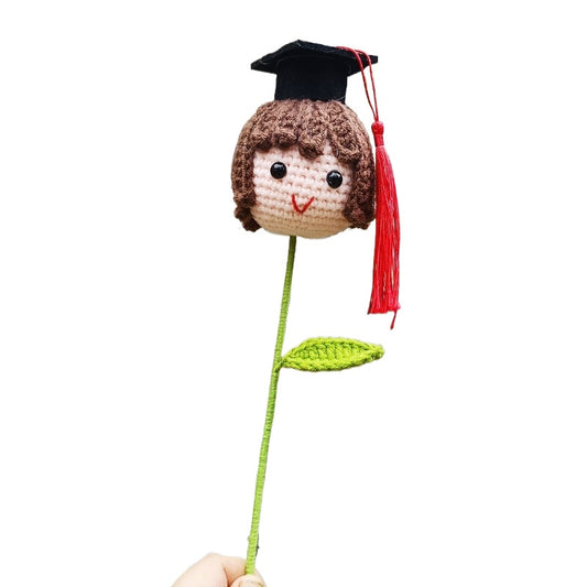 Finished Cotton Yarn Crocheted Graduation Gift