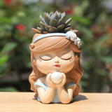 Load image into Gallery viewer, Fairy Girl Resin Succulent Planter