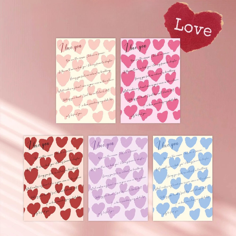 20pcs Love Letter Flower Wrap Paper (35x50cm)