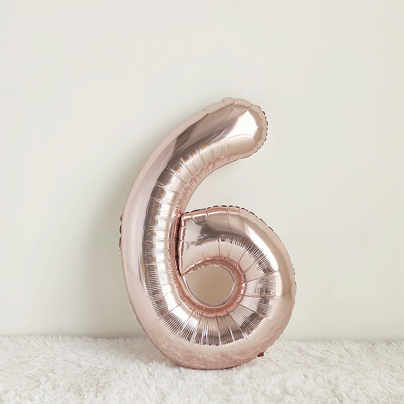 40 Inch Rose Gold Big Number Balloon