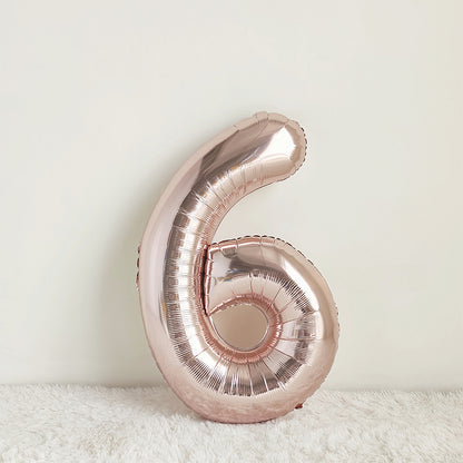40 Inch Rose Gold Big Number Balloon