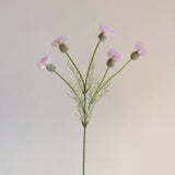 Load image into Gallery viewer, 5-Head Flocked Artificial Thistle Spray (58cm)