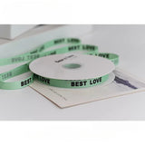 Load image into Gallery viewer, BEST LOVE Grosgrain Ribbon (1cmx24Yd)