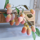 Load image into Gallery viewer, Artificial Mango Fruit Branch Stem (85cm)