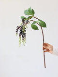 Load image into Gallery viewer, Artificial Cascading Pokeweed Berry Spray (65cm)