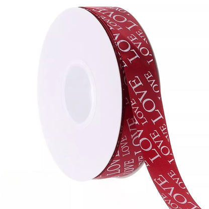LOVE Hearts Valentine's Day Ribbon (2.5cmx40Yd)
