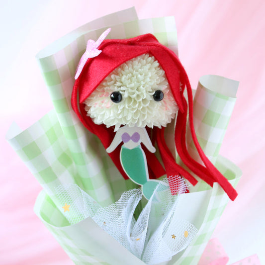 Mermaid Pompon Mums Floral DIY Kit (Set of 5)