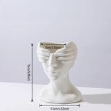 Load image into Gallery viewer, Modern Abstract Face Ceramic Vase