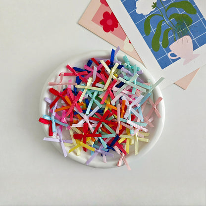 100pcs Silk Ribbon Bows for DIY Decorations