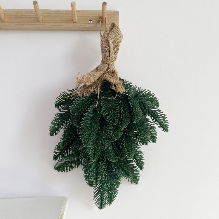 Teardrop Artificial Pine Needle Swag 40cmH