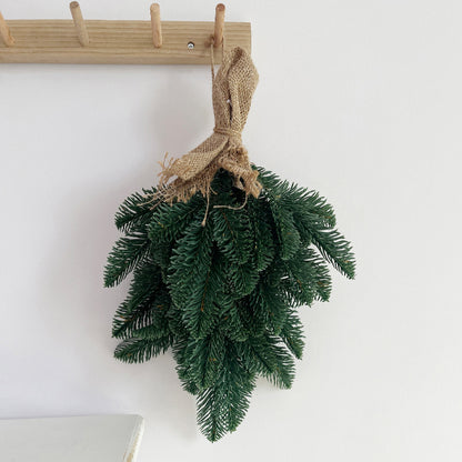 Teardrop Artificial Pine Needle Swag 40cmH