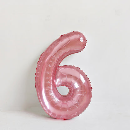 Ballon en aluminium chiffre en cristal rose de 32 pouces