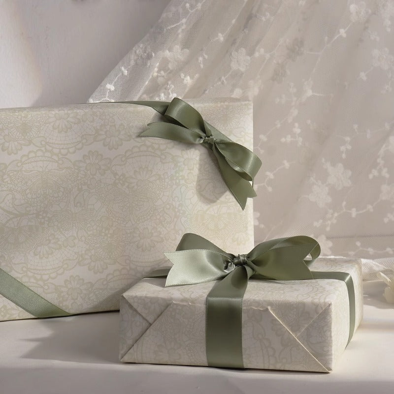 Lace Butterfly Gift Wrap Paper (50x70cm) Pack 2