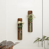 Load image into Gallery viewer, Wall-Mounted Wood Hydroponic Vase