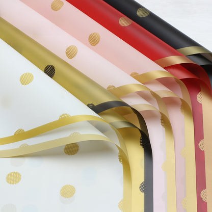 20pcs Polka Dots Frosted Cellophane Wrap (57x57cm)