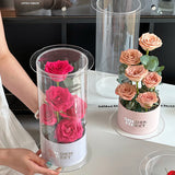 Load image into Gallery viewer, Transparent Acrylic Cylindrical Floral Gift Box