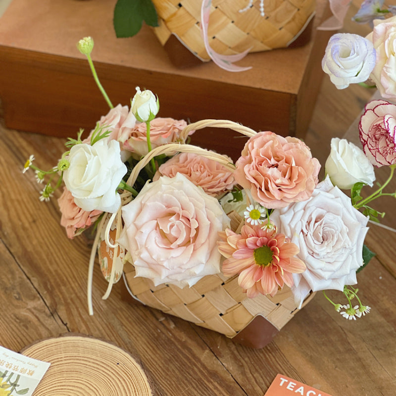 plastic plant baskets Small Size Flower Basket with Plastic Liner – Floral Supplies Store