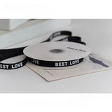 Load image into Gallery viewer, BEST LOVE Grosgrain Ribbon (1cmx24Yd)