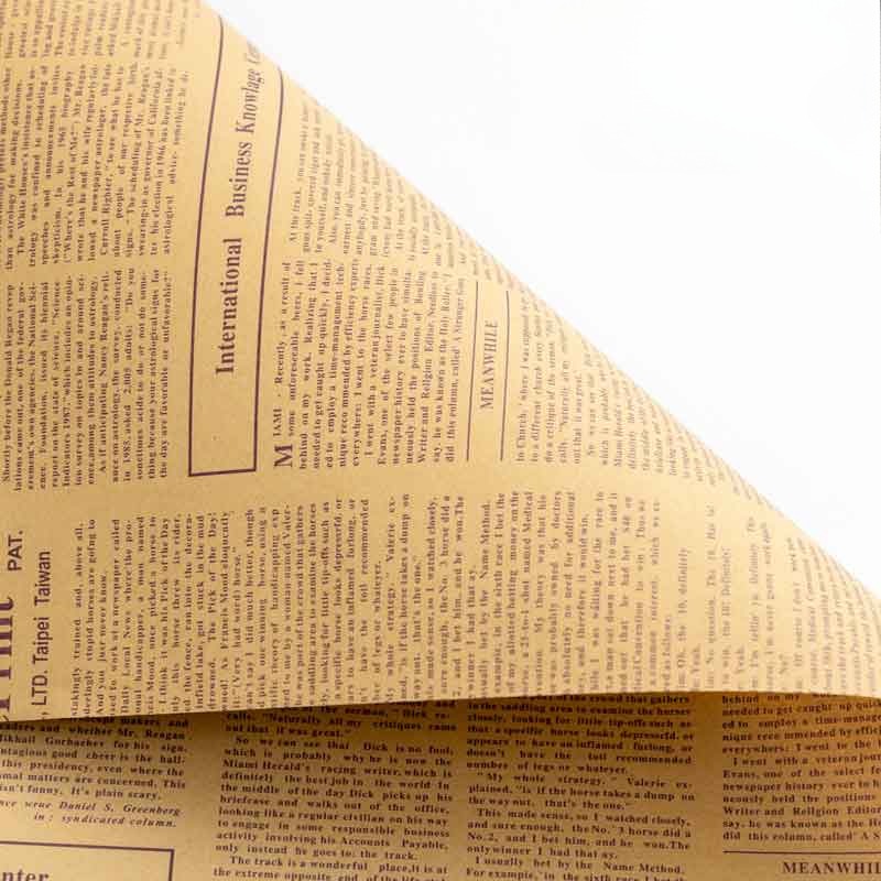 Vintage Newspaper Bouquet Paper Pack 40 (20" x 28")